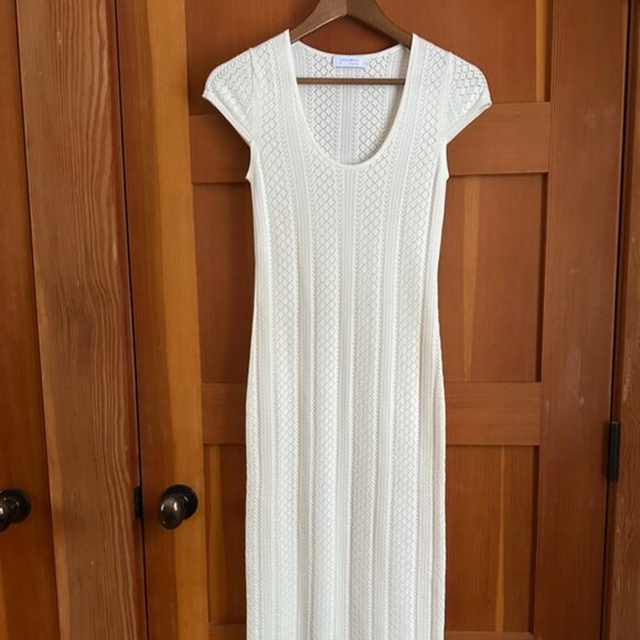 Aritzia Dresses & Skirts - Aritzia Cream Knit Midi Dress